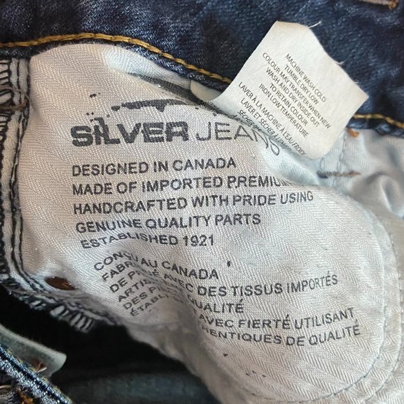 Silver Suki Surplus Jean Shorts - Size 25 - Picture 8 of 8